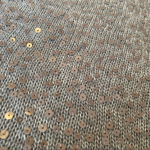 J. Crew Scattered Sequin Wool Blend Sweater - M - Picture 4 of 11